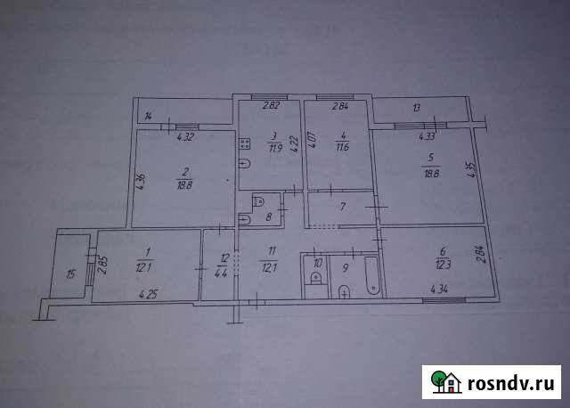 5-комнатная квартира, 120 м², 3/5 эт. на продажу в Наро-Фоминске Наро-Фоминск - изображение 1