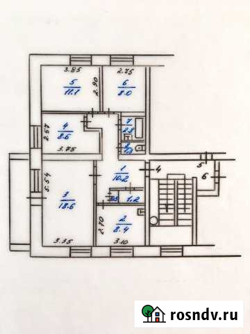 4-комнатная квартира, 70 м², 2/5 эт. на продажу в Кызыле Кызыл - изображение 1