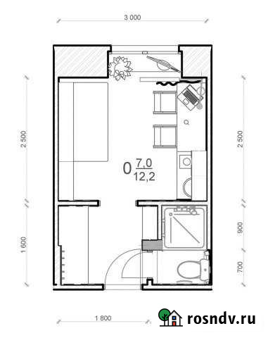 1-комнатная квартира, 20 м², 5/5 эт. на продажу в Конаково Конаково - изображение 1