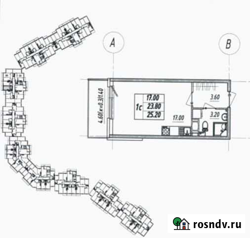 Квартира-студия, 26 м², 6/11 эт. на продажу в Сертолово Сертолово - изображение 1