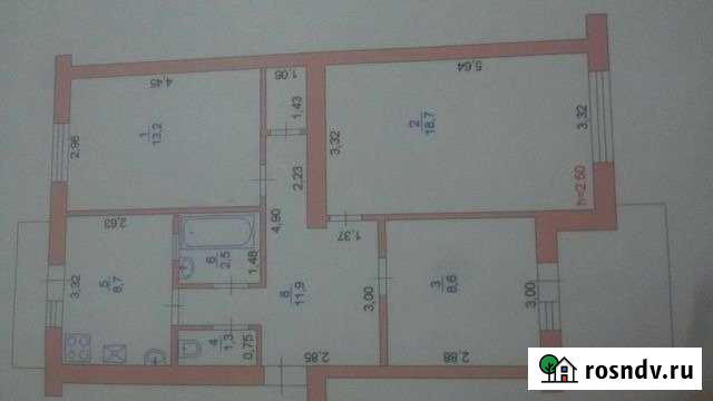 3-комнатная квартира, 66 м², 5/5 эт. на продажу в Прохладном Прохладный - изображение 1