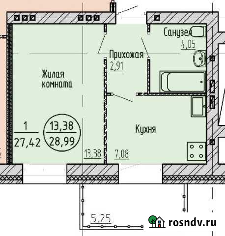 Квартира-студия, 29 м², 5/9 эт. на продажу в Хабаровске Хабаровск - изображение 1