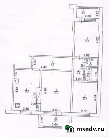 3-комнатная квартира, 69 м², 1/10 эт. на продажу в Осиново Осиново - изображение 1