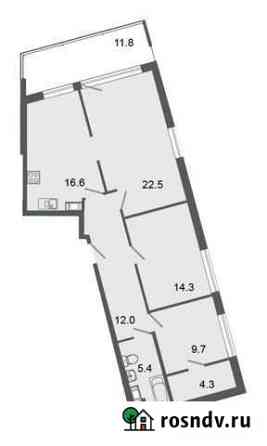 3-комнатная квартира, 84 м², 2/4 эт. на продажу в Кузьмоловском Кузьмоловский