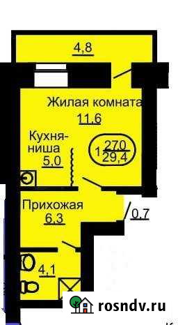 Квартира-студия, 30 м², 6/10 эт. на продажу в Благовещенске Благовещенск - изображение 1