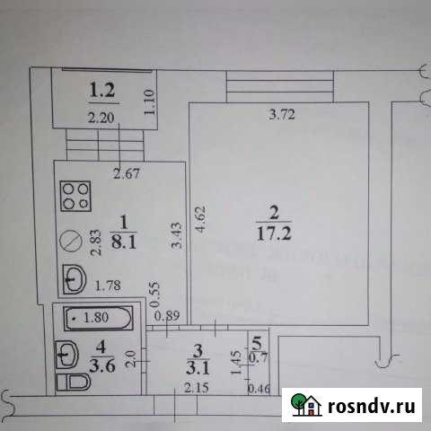 1-комнатная квартира, 33 м², 1/5 эт. на продажу в Стройкерамике Стройкерамика - изображение 1