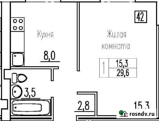 1-комнатная квартира, 30 м², 2/3 эт. на продажу в Петре Дубраве Петра Дубрава - изображение 1