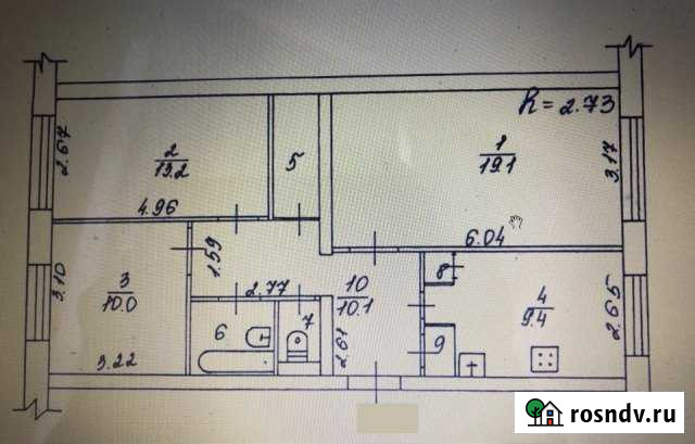 3-комнатная квартира, 68 м², 4/5 эт. на продажу в Надыме Надым - изображение 1