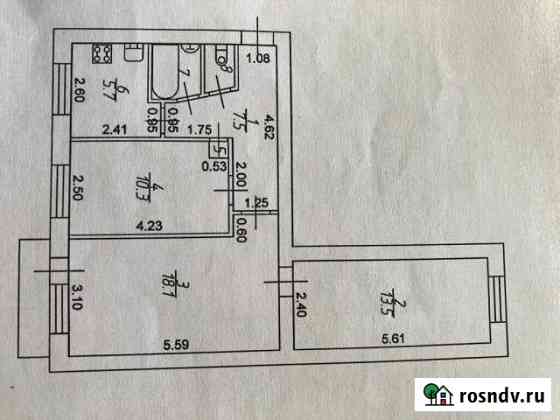 3-комнатная квартира, 58 м², 3/5 эт. на продажу в Лесном Рязанской области Лесной