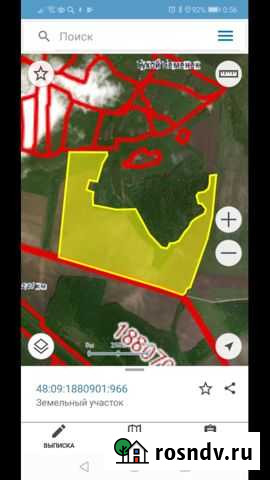 Участок СНТ, ДНП 580000 сот. на продажу в Измалково Измалково - изображение 1