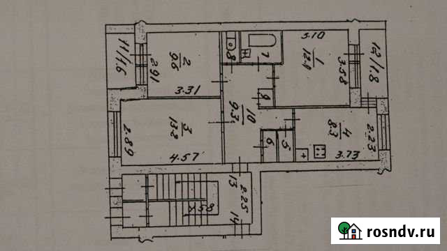 3-комнатная квартира, 58 м², 1/4 эт. на продажу в Пушкино Пушкино - изображение 1