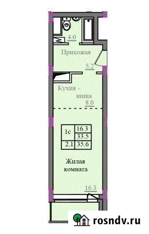 Квартира-студия, 29 м², 3/17 эт. на продажу в Абакане Абакан - изображение 1