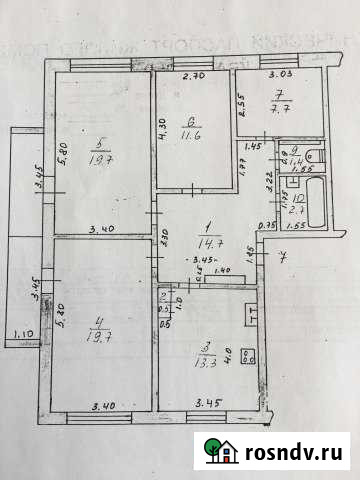 4-комнатная квартира, 91 м², 4/9 эт. на продажу в Десногорске Десногорск - изображение 1
