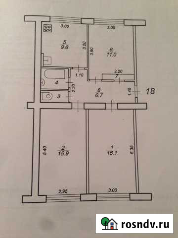 3-комнатная квартира, 64 м², 1/5 эт. на продажу в Торжке Торжок - изображение 1
