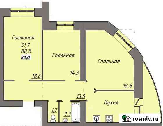 3-комнатная квартира, 84 м², 4/16 эт. на продажу в Саранске Саранск
