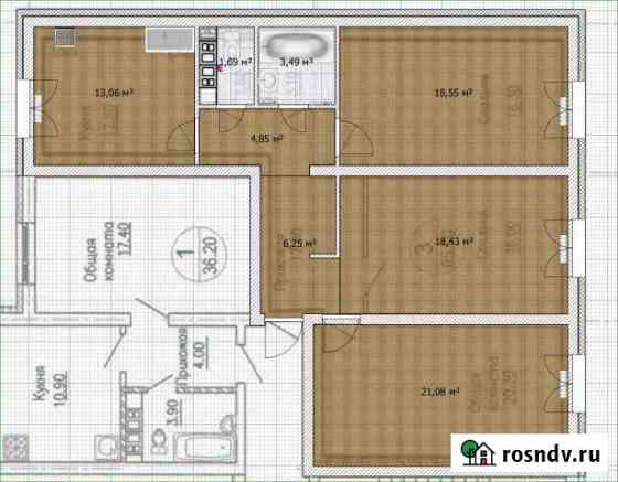 3-комнатная квартира, 84 м², 2/3 эт. на продажу в Лабытнанги Лабытнанги