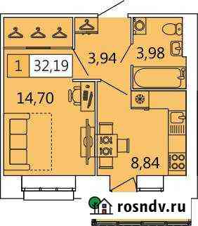 1-комнатная квартира, 32 м², 4/11 эт. на продажу в Архангельске Архангельск