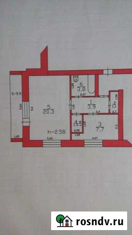 1-комнатная квартира, 34 м², 2/2 эт. на продажу в Заводоуковске Заводоуковск - изображение 1