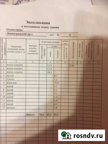3-комнатная квартира, 70 м², 1/4 эт. на продажу в Оленегорске Оленегорск - изображение 1