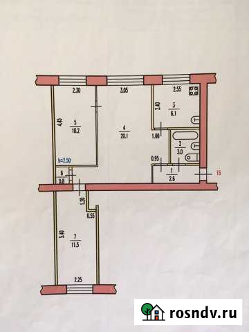 3-комнатная квартира, 55 м², 1/3 эт. на продажу в Вышнем Волочке Вышний Волочек - изображение 1