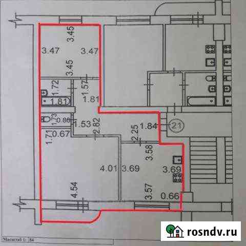 2-комнатная квартира, 60 м², 1/5 эт. на продажу в Краснослободске Республики Мордовия Краснослободск