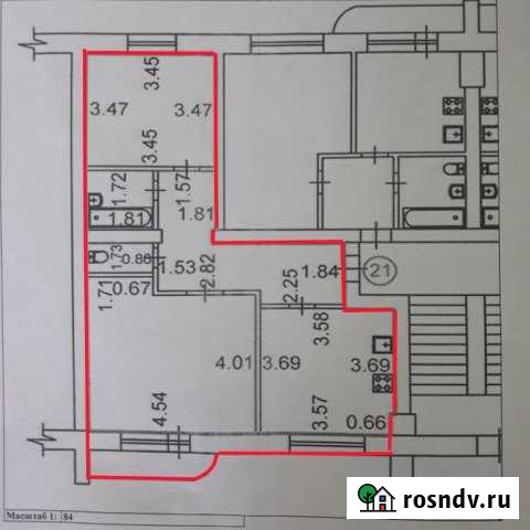 2-комнатная квартира, 60 м², 1/5 эт. на продажу в Краснослободске Республики Мордовия Краснослободск - изображение 1