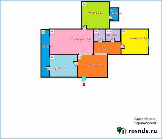 3-комнатная квартира, 60 м², 4/5 эт. на продажу в Судаке Судак