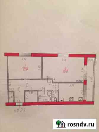 2-комнатная квартира, 53 м², 2/3 эт. на продажу в Суворове Суворов