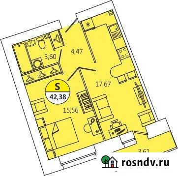 2-комнатная квартира, 42 м², 12/12 эт. на продажу в Северодвинске Северодвинск - изображение 1