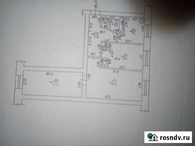 3-комнатная квартира, 56 м², 1/5 эт. на продажу в Красном Гуляе Красный Гуляй - изображение 1