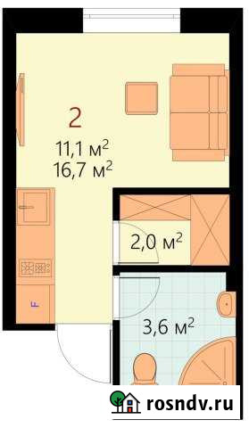 1-комнатная квартира, 16 м², 1/4 эт. на продажу в Заречном Пензенской области Заречный - изображение 1