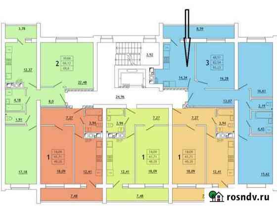 3-комнатная квартира, 91 м², 8/11 эт. на продажу в Смоленске Смоленск