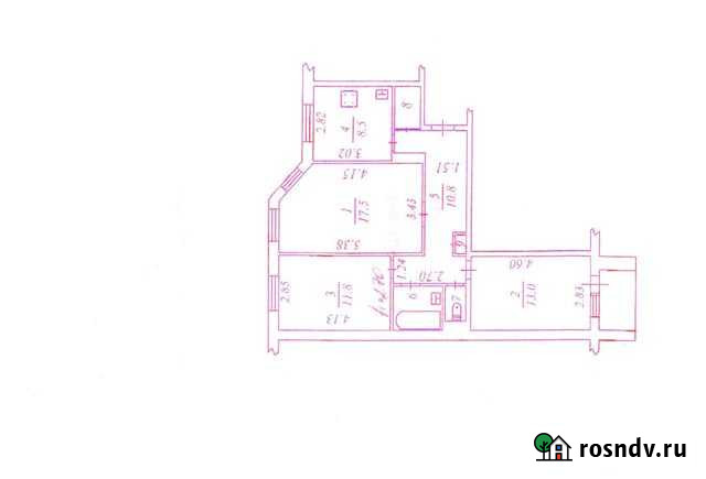3-комнатная квартира, 70 м², 5/9 эт. на продажу в Надыме Надым - изображение 1