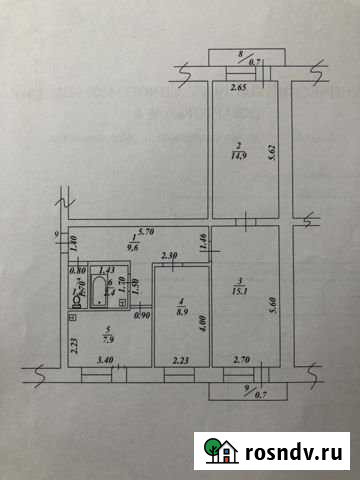 3-комнатная квартира, 60 м², 3/4 эт. на продажу в Ленске Ленск - изображение 1