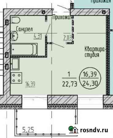 Квартира-студия, 24 м², 4/9 эт. на продажу в Хабаровске Хабаровск