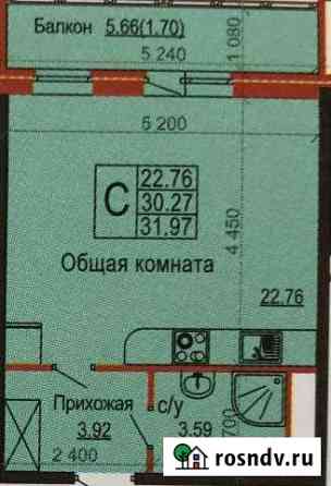 Квартира-студия, 32 м², 8/16 эт. на продажу в Новороссийске Новороссийск