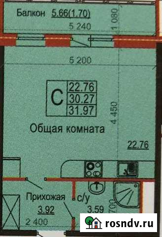 Квартира-студия, 32 м², 8/16 эт. на продажу в Новороссийске Новороссийск - изображение 1