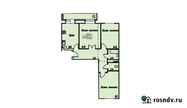 3-комнатная квартира, 75 м², 3/10 эт. на продажу в Осиново Осиново - изображение 1