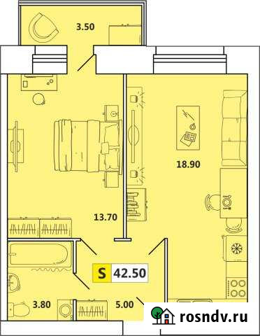 2-комнатная квартира, 43 м², 2/10 эт. на продажу в Архангельске Архангельск - изображение 1
