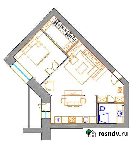 2-комнатная квартира, 53 м², 16/16 эт. на продажу в Засечном Засечное - изображение 1