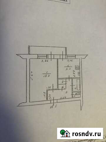 1-комнатная квартира, 45 м², 1/2 эт. на продажу в Ставрово Ставрово - изображение 1