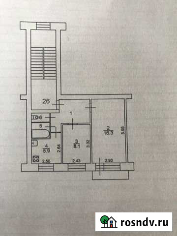 2-комнатная квартира, 41 м², 2/5 эт. на продажу в Городищах Городищи - изображение 1
