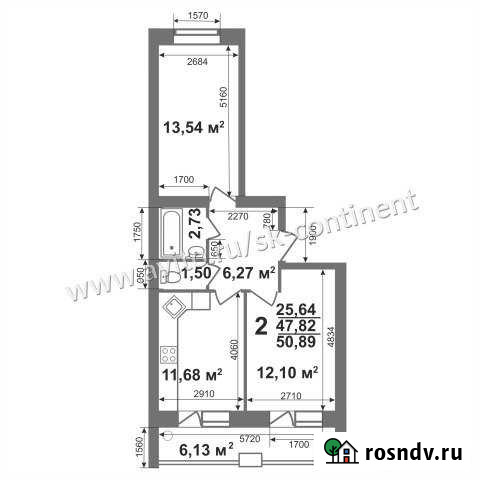 2-комнатная квартира, 52 м², 2/5 эт. на продажу в Коврове Ковров - изображение 1