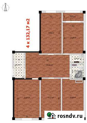 4-комнатная квартира, 132 м², 1/12 эт. на продажу в Дербенте Дербент - изображение 1