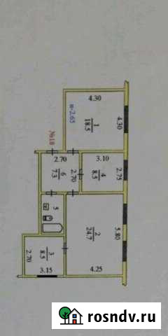 3-комнатная квартира, 71 м², 2/2 эт. на продажу в Салехарде Салехард - изображение 1