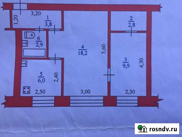 2-комнатная квартира, 43 м², 1/4 эт. на продажу в Савинском Савинский - изображение 1