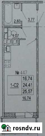 Квартира-студия, 25 м², 4/8 эт. на продажу в Агалатово Агалатово - изображение 1