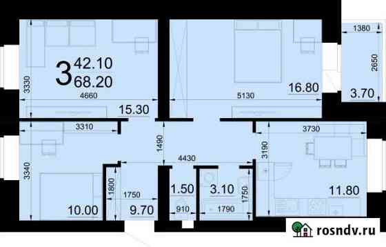 3-комнатная квартира, 71 м², 5/5 эт. на продажу в Великом Новгороде Великий Новгород
