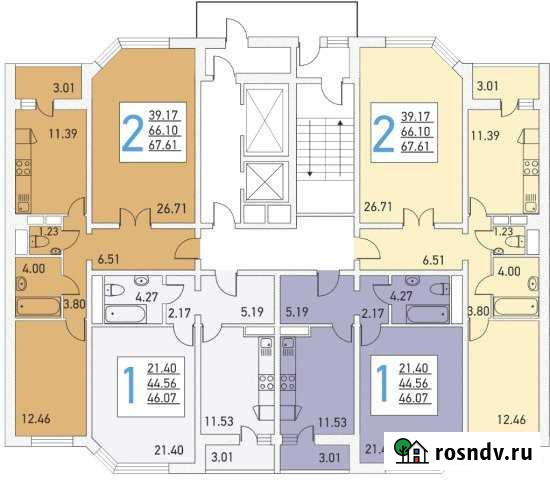 1-комнатная квартира, 46 м², 15/25 эт. на продажу в Долгопрудном Долгопрудный - изображение 1