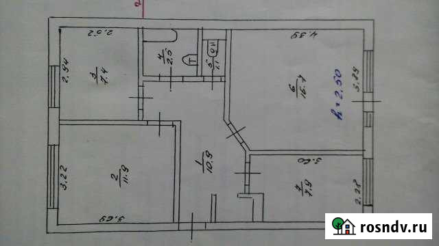 3-комнатная квартира, 58 м², 3/3 эт. на продажу в Кулунде Кулунда - изображение 1